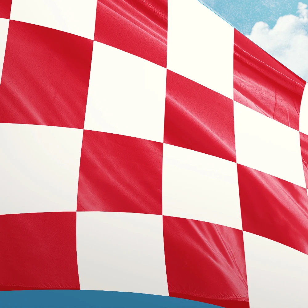 Netherlands North Brabant Flag 3ft x 5ft Polyester Banner Flying 90* 150cm Double Penetration Custom Outdoor Indoor Resistance