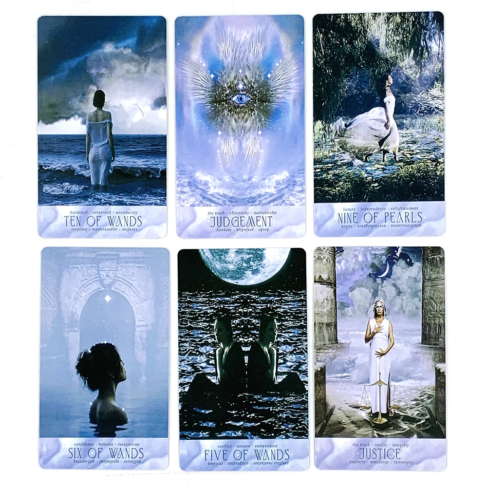 بطاقات التارو الجديدة 78 سطح السفينة الرائعة أوراكل الإنجليزية رؤى العرافة بوراد لعب الألعاب ، لعبة ببطاقات ورقية ترفيهية عائلية #4