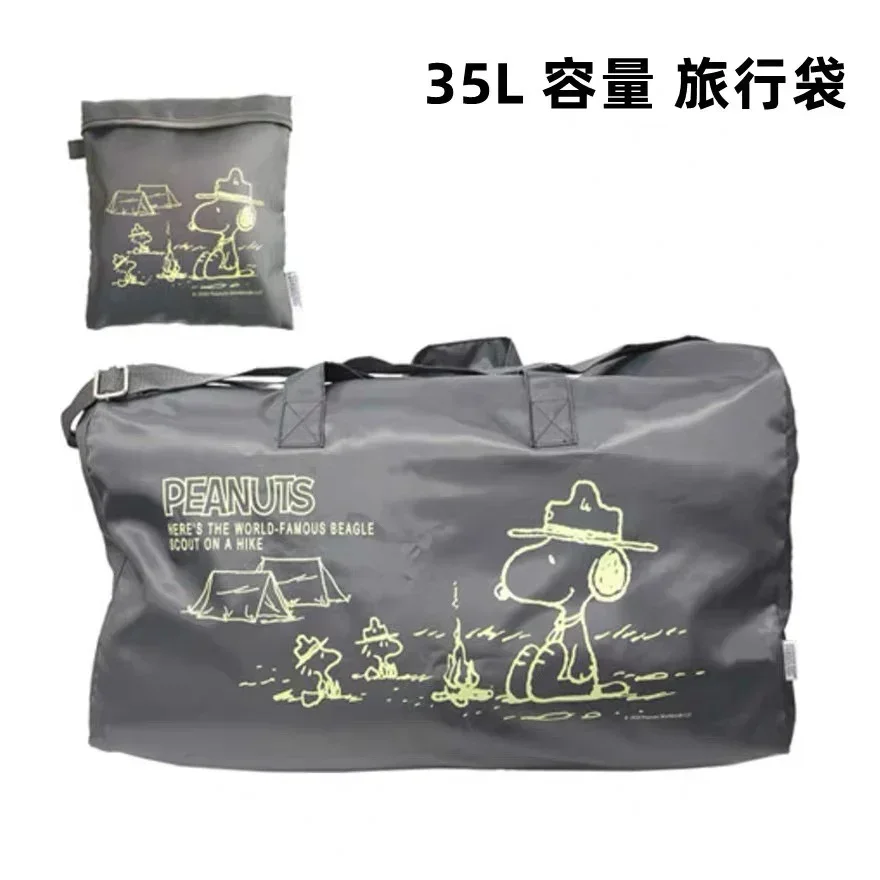 

Snoopy Cartoon Large Capacity Camping Luggage Travel Bag Shoulder Cross-body Foldable handbag Travel messenger Storage Bag