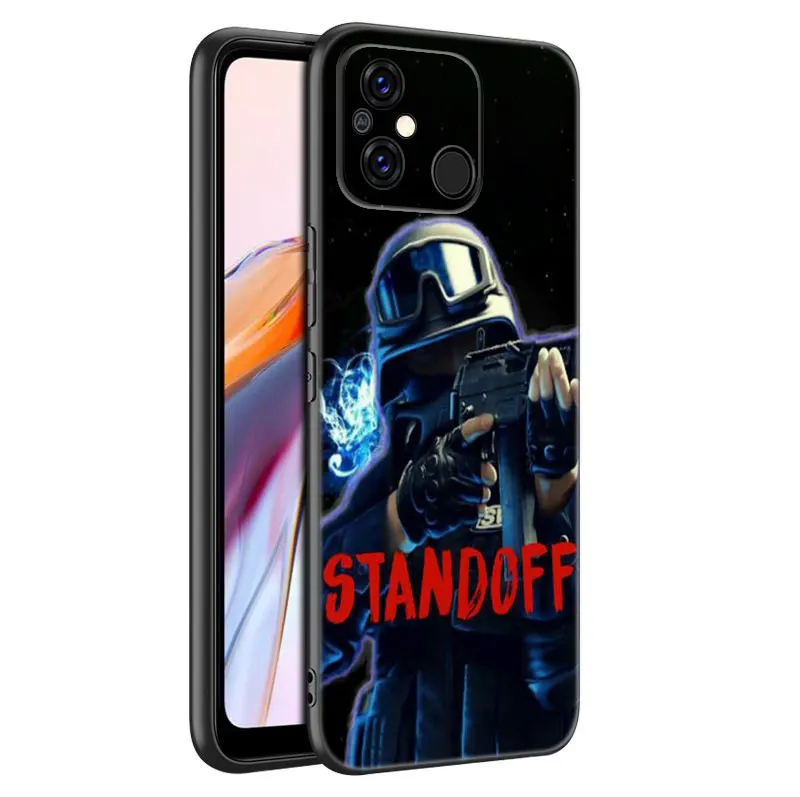 Hot Game STANDOFF-2 Black Phone Case For Xiaomi Redmi 11 Prime 11A 12C 13C A1 A2 + 12 4G 10 5G 8A 9A 10A 9C 10C 9i 12R Note 9T