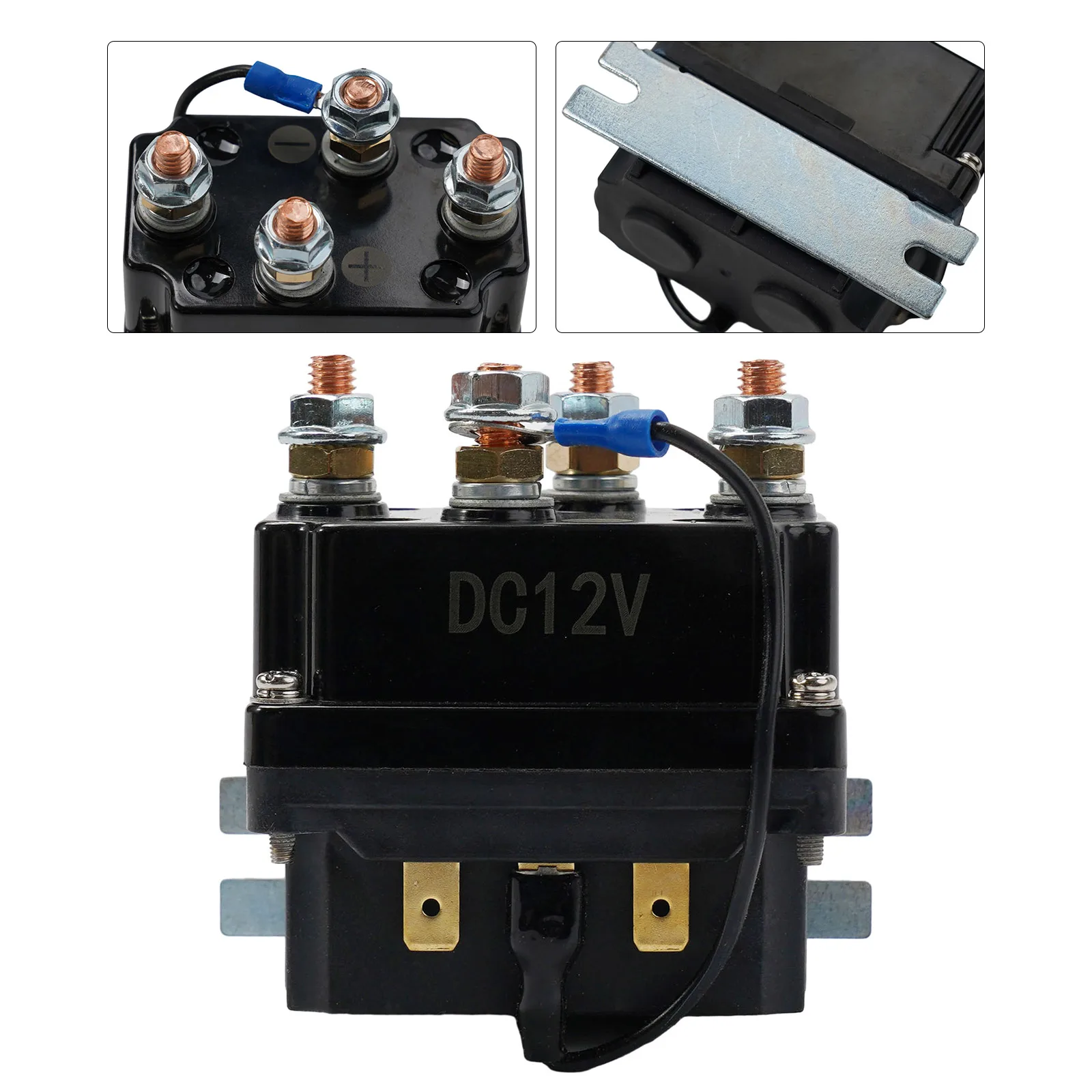 500A 12V 12000 Lbs Winch Winch Solenoid Relay Relay 12V 500A Contactor Control Machine Tool Relays Mechanical Equipment