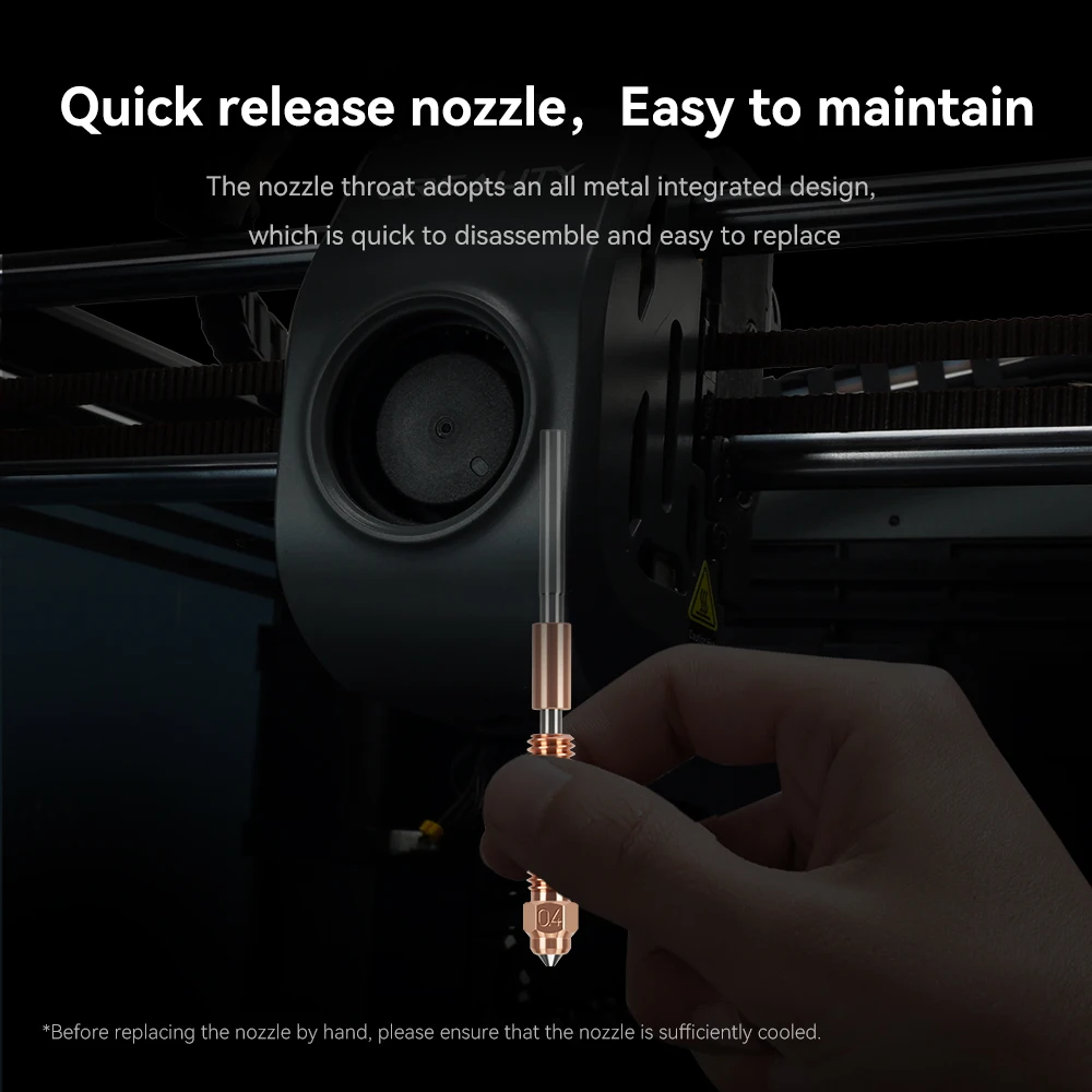 For Creality K1c Nozzle K1 Max Hardened Steel Nozzle Quick Swap All-in-one High Flow Bimetal Heatbreak For Ender 3 V3 Printer 3D
