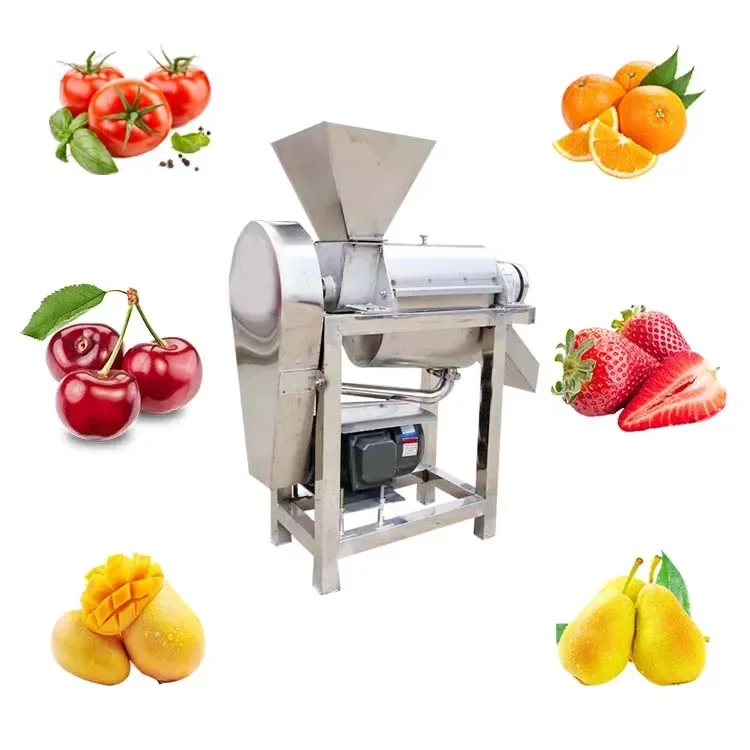 Máquina para hacer jugo de manzana y piña, exprimidor de tornillo comercial, pera, morera, uva, cítricos, tomate, apio, rábano