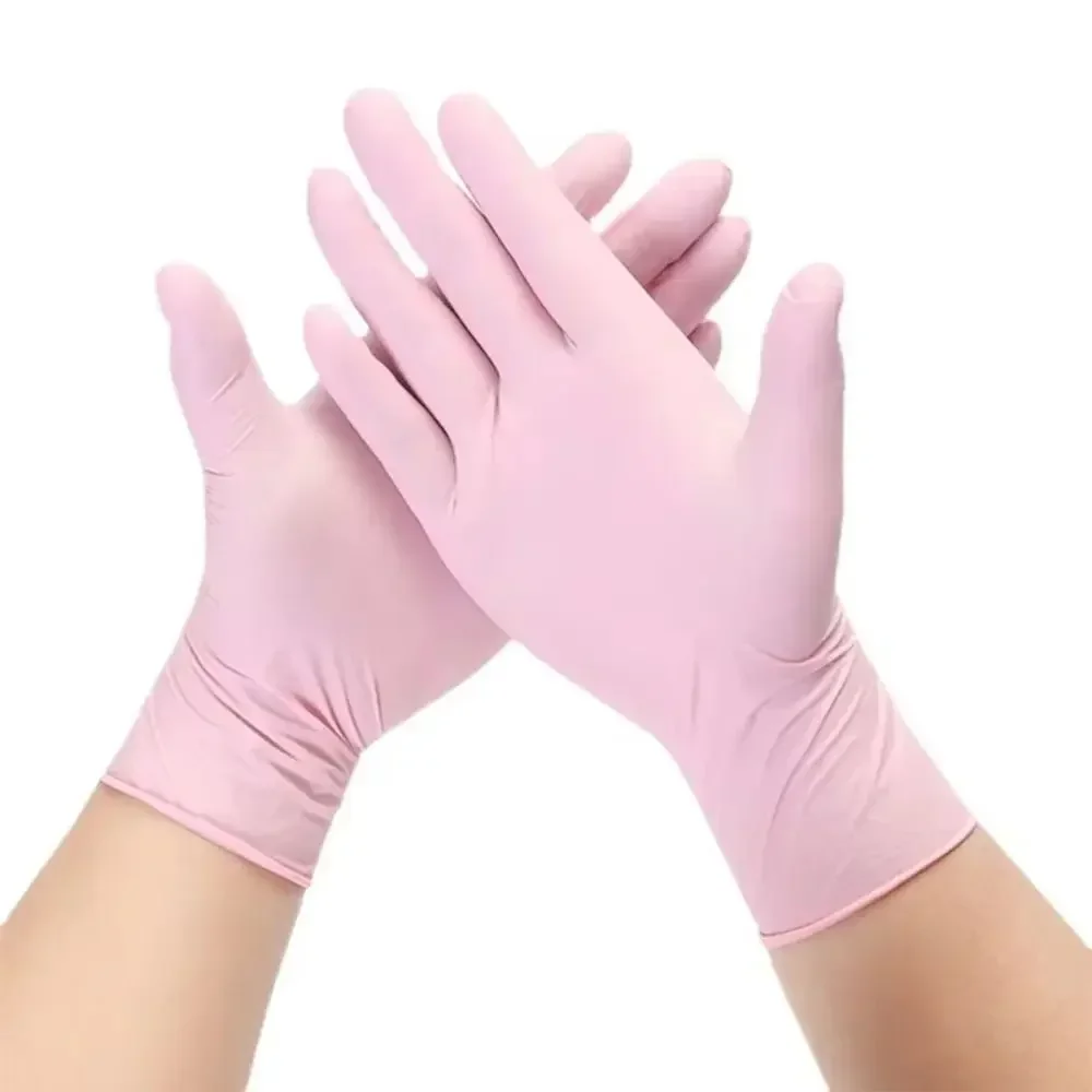 20/100PCS Ultra-soft Disposable Latex Gloves Waterproof Household Cleaning Gloves Kitchen Gloves with Touch Screen