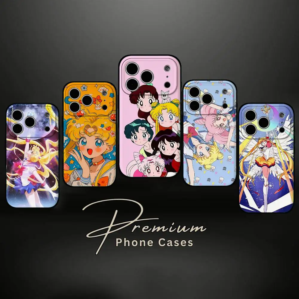 S-Sailors M-Moons Handyhülle für iPhone 17/16/15/13/14 Pro Max/ 11Plus/X/Xr/Xs Max/12mini