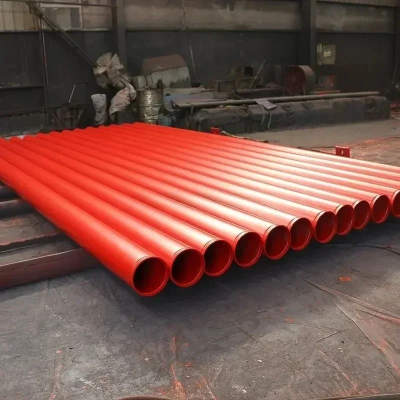 Astm A53 Тип E Класс B Erw Sch40 Красные окрашенные трубы из углеродистой стали Спринклерный пожарный гидрант Стальная труба Боевая круглая труба