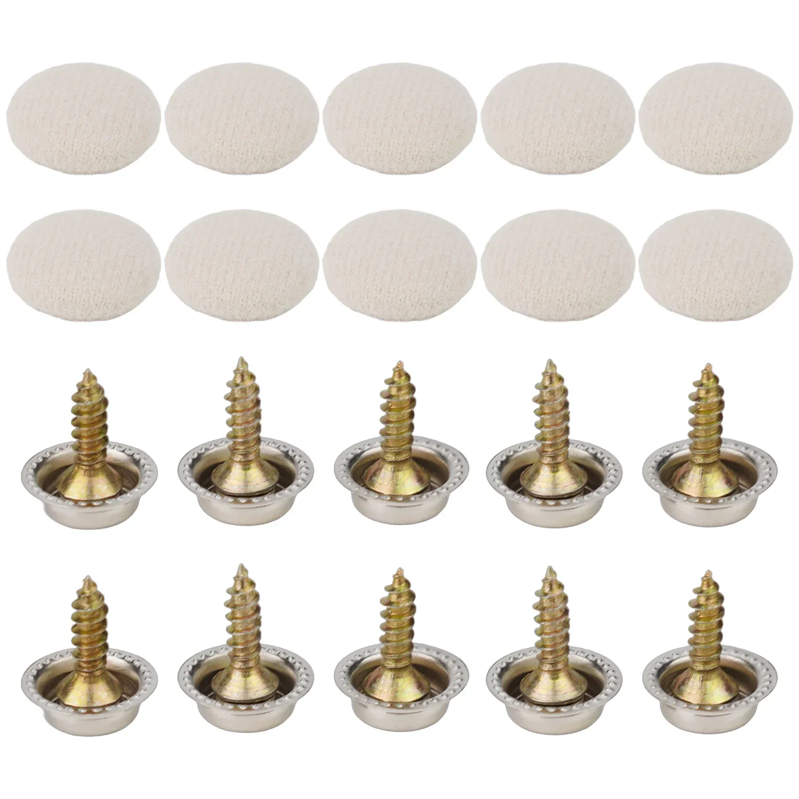 10pcs Set Car Roof Buckles Headliner Repair Screws Rivets Accessories for Automotive Interior Fixing and Decoration