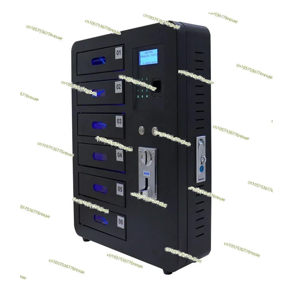 Biometric Fingerprint Scanner Public Cell Phone Charging Station