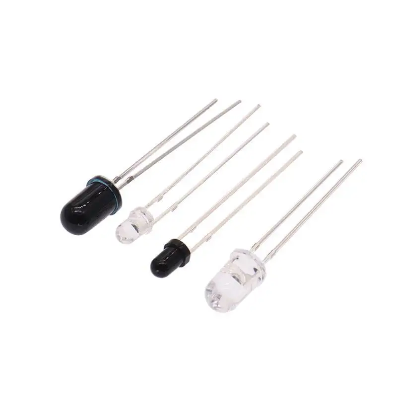10 Stück 3mm/5mm Infrarot-Sender-Empfänger-Röhre Transceiver-Diode Fernbedienung Signalübertragung – Detail 2