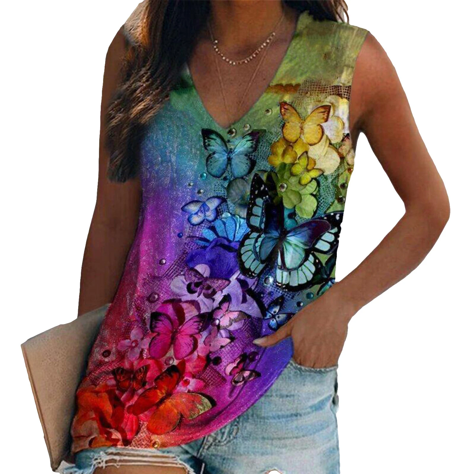 Ethnic Style Colorful Butterfl - đánh giá và giá Y2K Ethnic Fashion