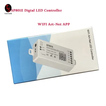 SP801E WiFi אמנות-נטו LED בקר עבור LED מטריקס פנל מודול LED אור רצועת באמצעות App בקרת AP מצב/STA מצב DC5V-24V