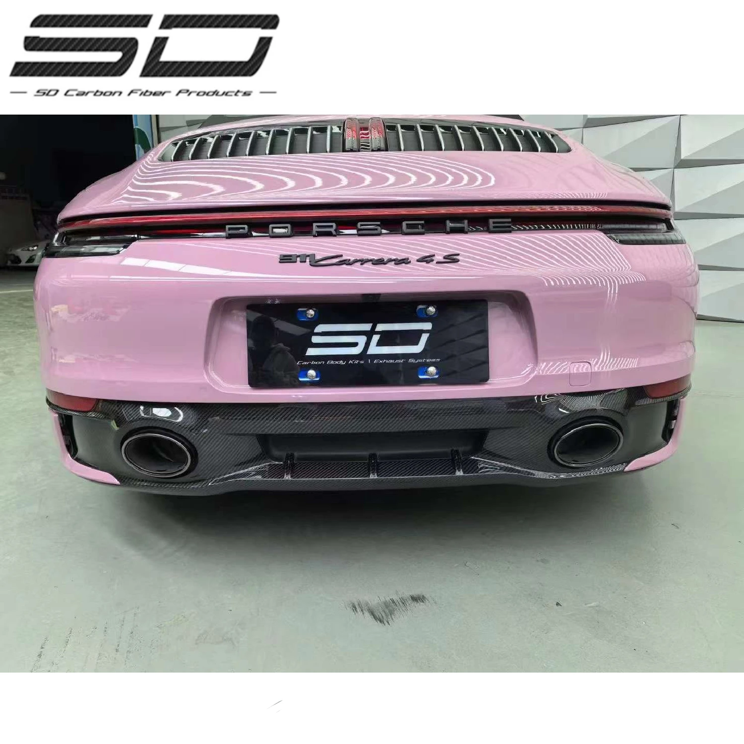 

Facelift SD Style Dry Carbon Fiber Diffuser for P-orsche 911 992