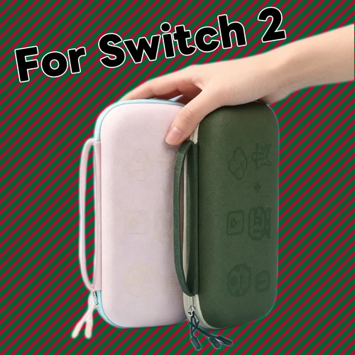 Imagen 1 del producto Bolsa de almacenamiento Switch2, caja de almacenamiento a prueba de arañazos de terciopelo cristalino no necesita quitar desde la carcasa y se instala fácilmente