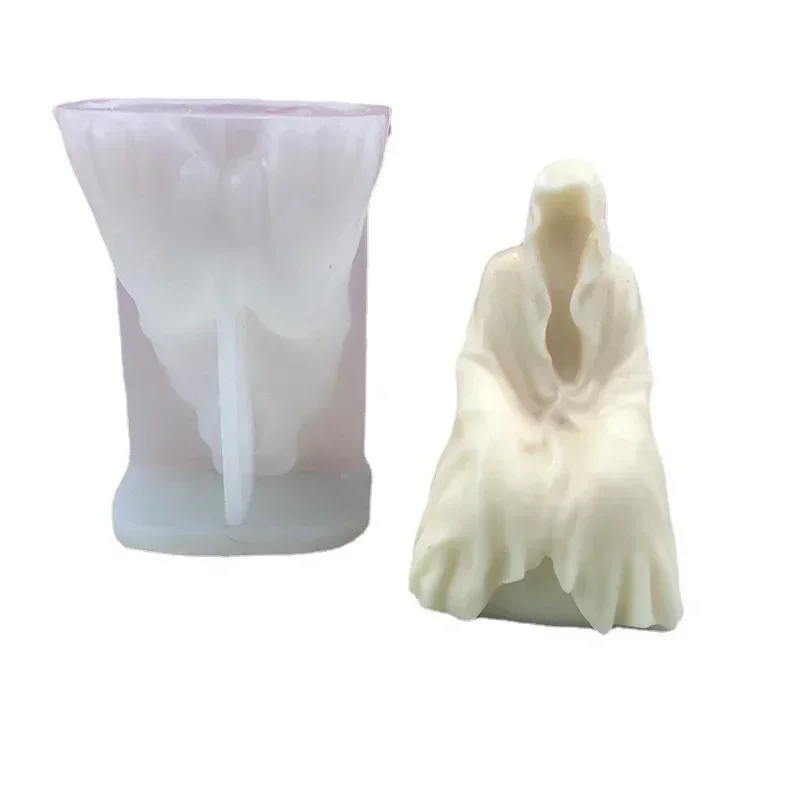 

Форма для мыла «Король призраков», инструменты для изготовления ремесел, силиконовая форма для свечей смерти для DIY, ручная работа, ароматерапевтические свечи, гипсовые украшения