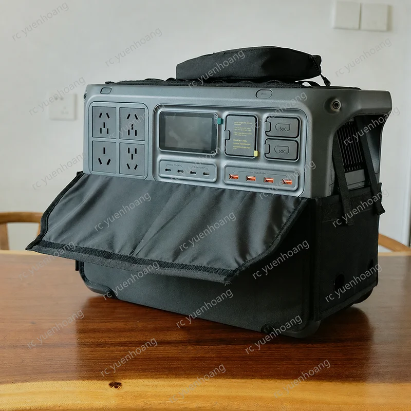 1PCS For DJI Power 2000 Portable Power Station Protective Cover Storage Bag Carrying Case Cable Pouch Cooling Scratch Guard Kit