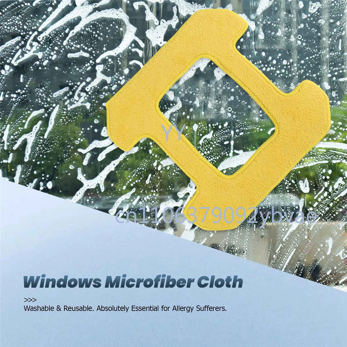 

10Pcs Microfiber Mop Pads for Window Cleaning Robot Wet Dry Cleaning Replacement Accessories