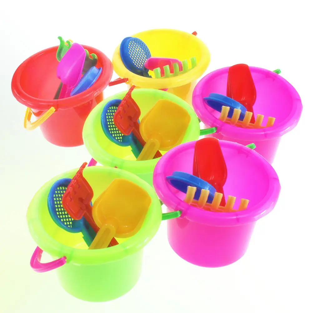 6sets-premium-plastic-beach-bucket-sand-play-set-for-kids-toddlers-educational-creative-development-color-recognition-social