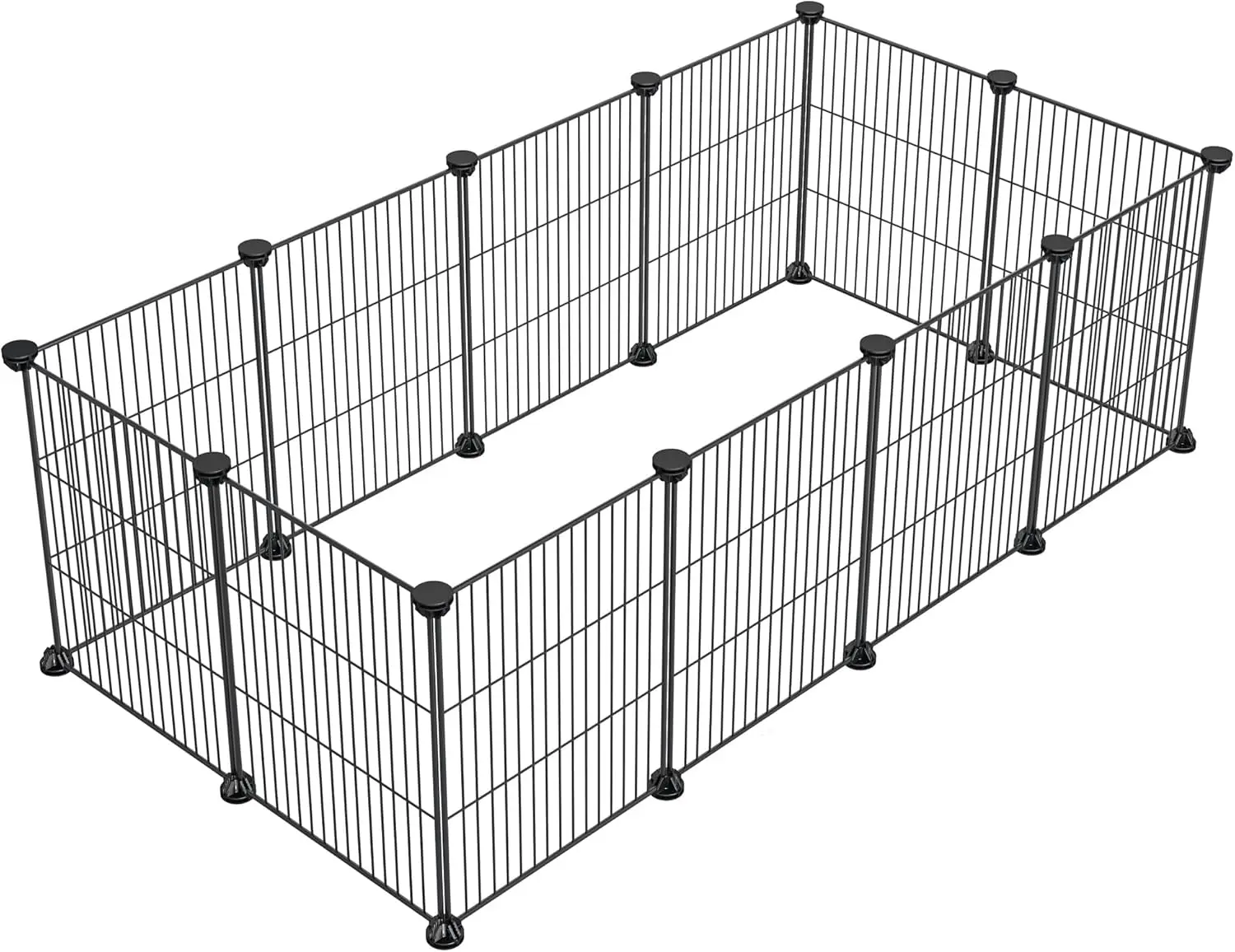 

Металлический вольер-манеж DIY для мелких животных, 15x12 дюймов, 12 панелей, для морских свинок, кроликов, щенков