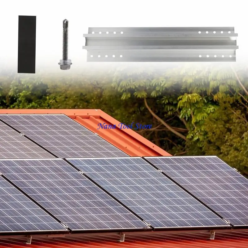 31GJ Adjustable Solar Panel Mounting Bracket Roof Mount Wide Photovoltaic Support Short Bracket for Solar Panel System