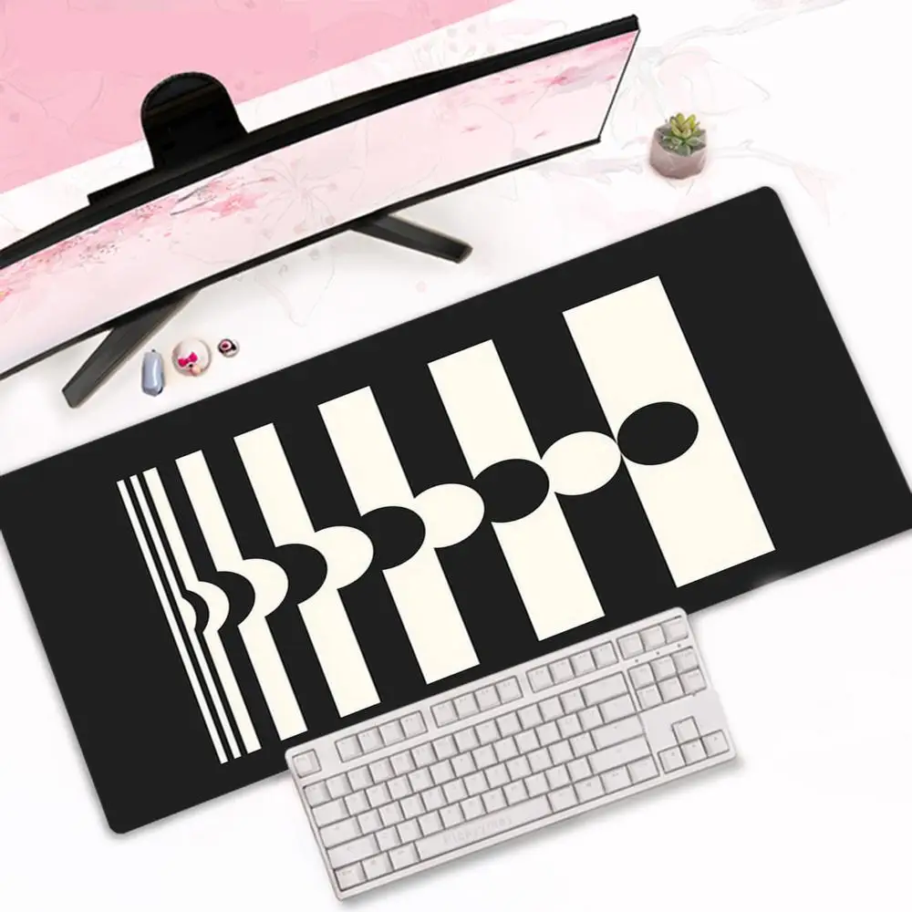 

Japanese style martial arts mouse pad oversized anime computer game keyboard pad boys desk pad ink style mouse pad