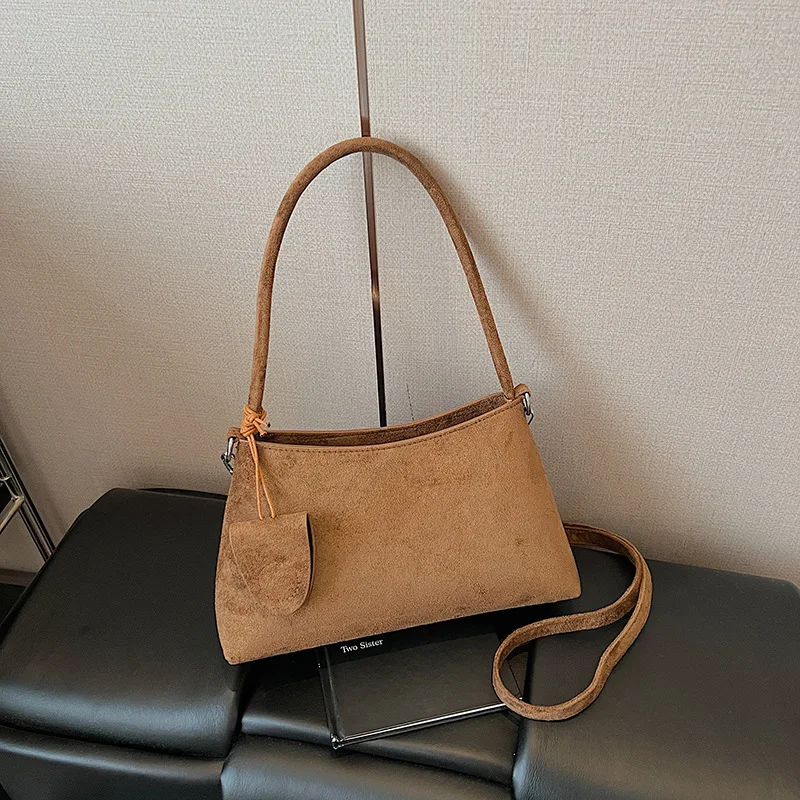 

New French Matte Armpit Bag Women's Niche Shoulder Handbag Simple Retro Versatile Messenger Bag