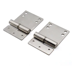 Hinge detachable stainless steel irregular flat folding and detachable large hinge for industrial cabinet doors