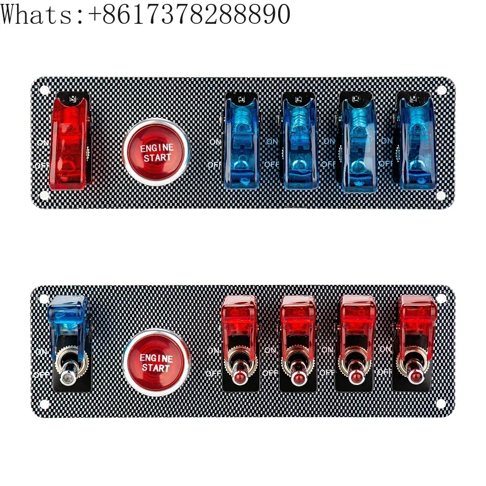 Racing car tuning special switch panel 12v 20A rocker switch start button ignition switch