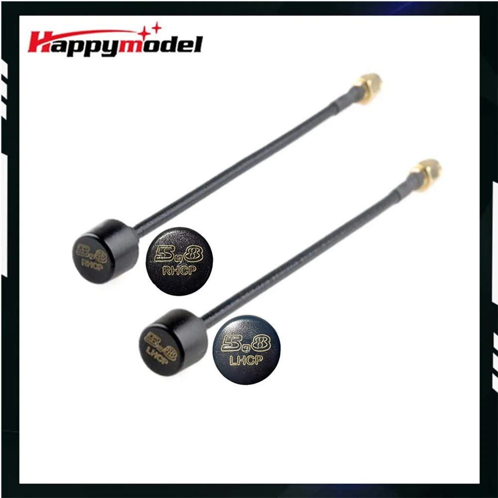 HappyModel 5.8GHz 2.5db Lollipop Omni Antenna 150mm SMA 60mm UFL RHCP LHCP 5500-6000MHz for RC FPV Racing Freestyle Drones