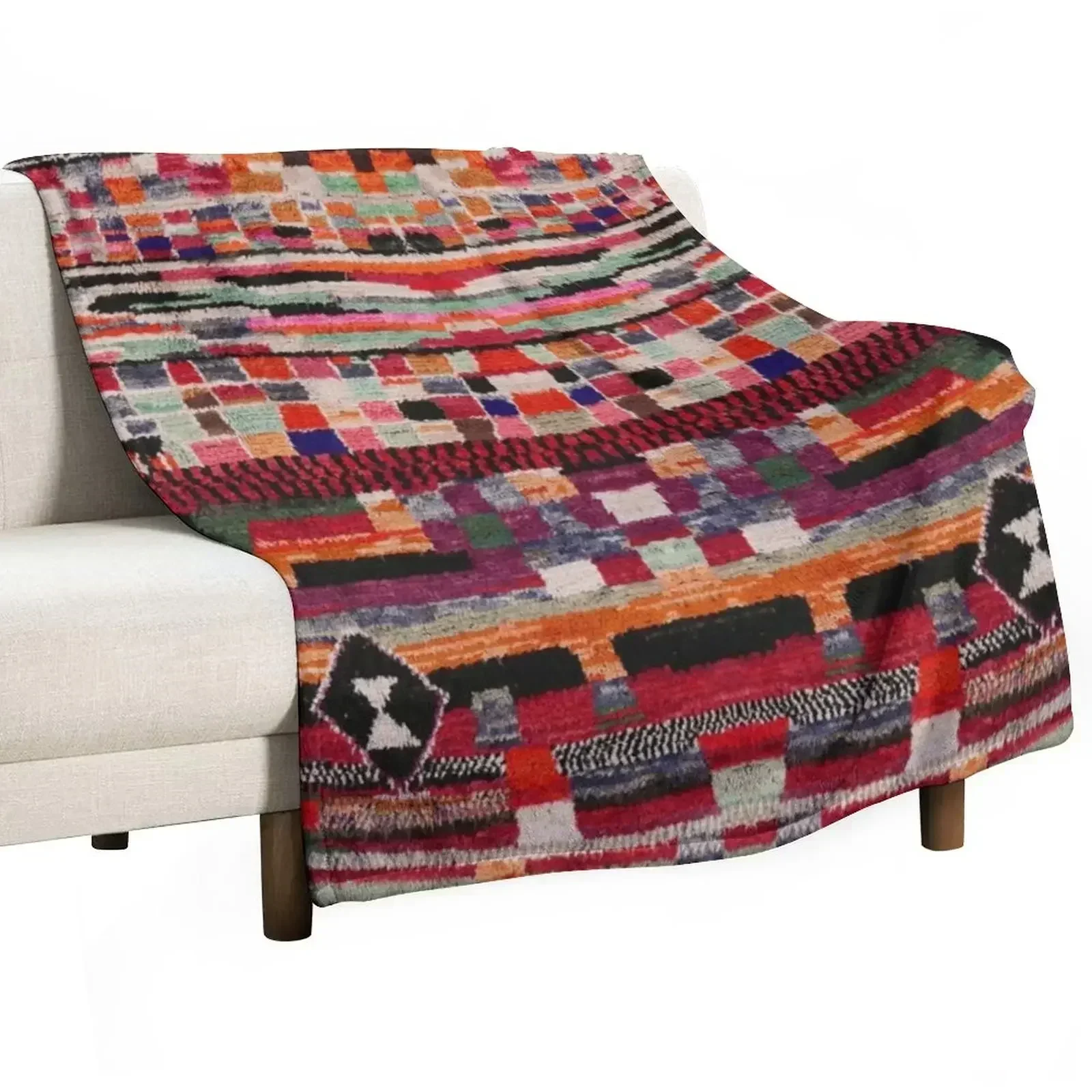 heritage Moroccan Berber Style Art Throw Blanket Sofa Thins Blankets