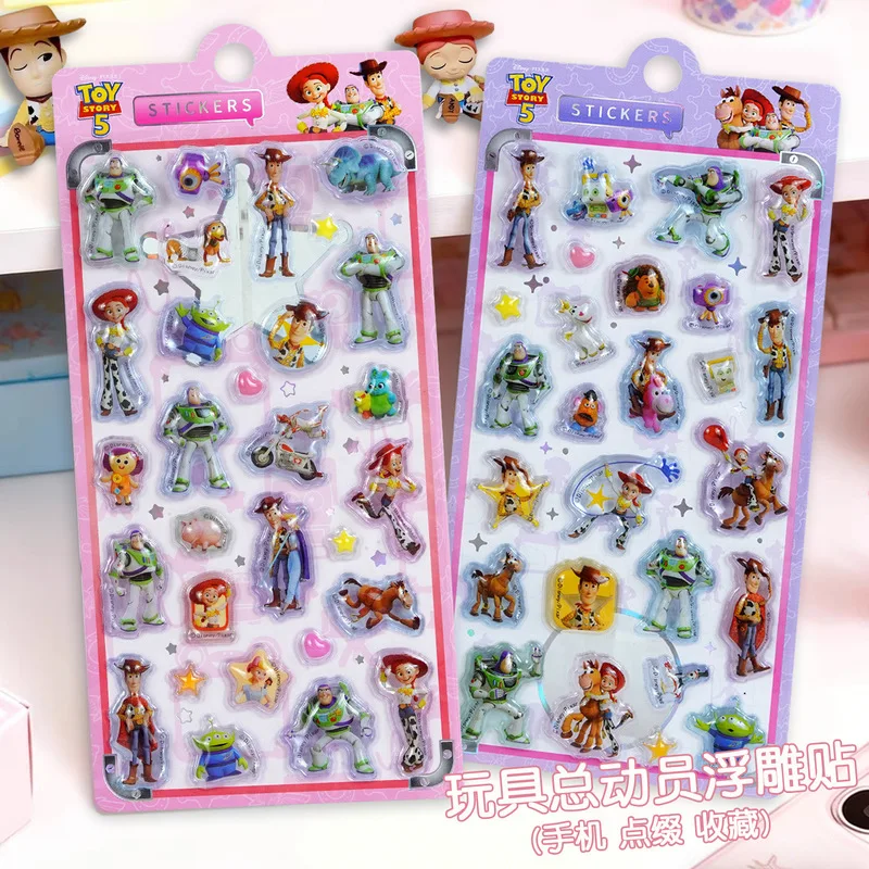 1/2 Piezas de Adhesivos Kawaii Japoneses en 3D con Relieve, Adhesivos Decorativos para Teléfonos Móviles, Adhesivos de Papelería con Dibujos Animados para Estudiantes, Adhesivos de Cristal