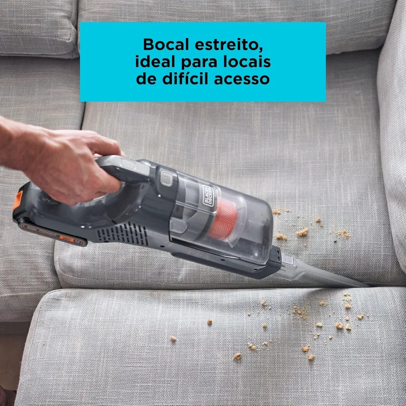 BLACK+DECKER POWERSERIES+ 20V MAX 무선 진공 청소기, LED 바닥 조명으로 충전식 스틱 진공 청소기