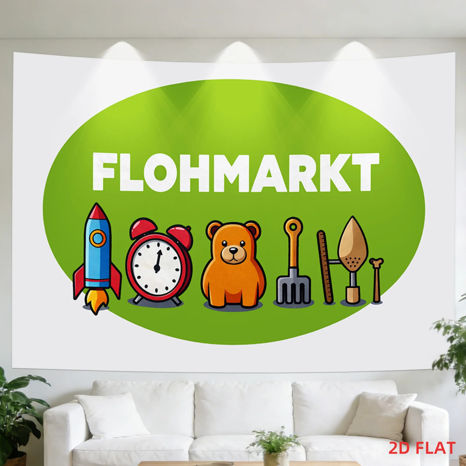 Tapiz de Flohmarkt, Letrero de - Gardening Tools Vintage reseña y precio