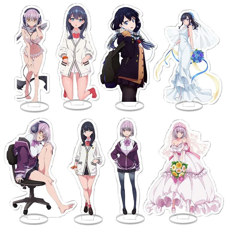 New Fashion SSSS Gridman Takarada Rikka waifu Anime Double-sided Acrylic Stand Figure Collection Model Keychain Model Toys Gifts