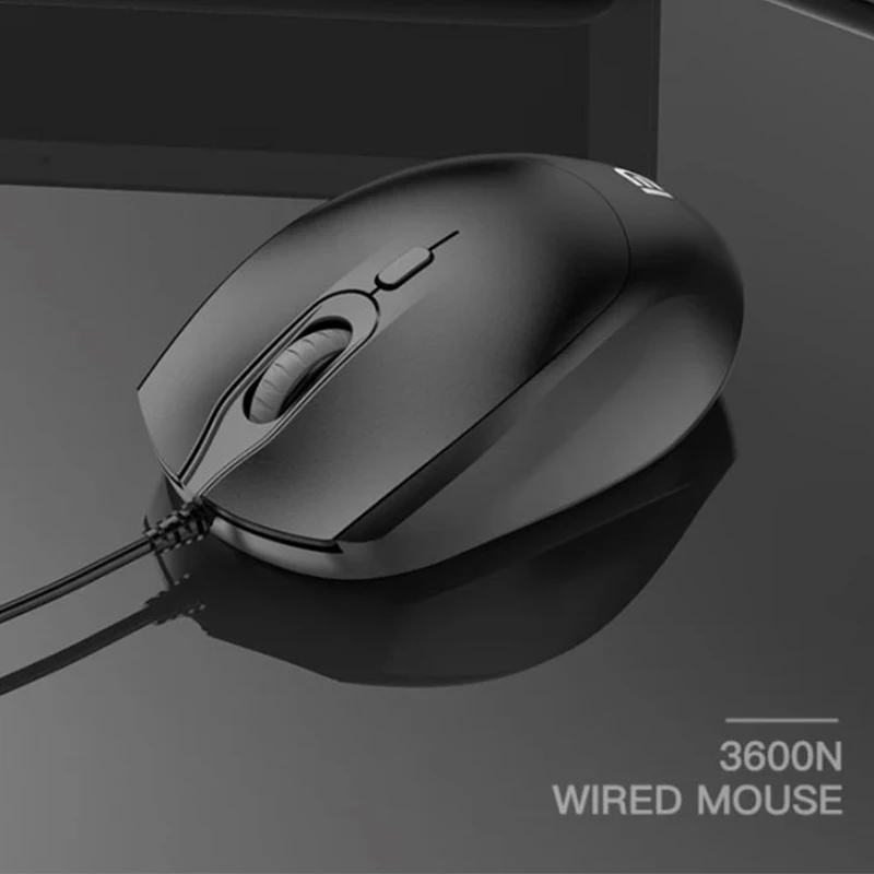 3600N Wired Gaming Mouse Mice 800DPI 1200DPI 1600DPI Optical Sensor 3 Independently Buttons For PC Gamer