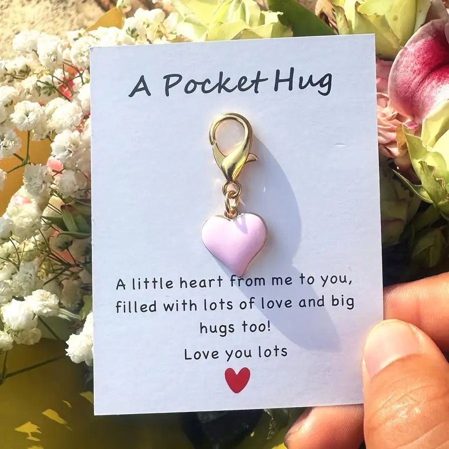 1/5/10/20/50/100pcs of Colorful Love Series Pocket Hug Cards, with Heartwarming Words of Encouragement, Perfect As Graduation Gi