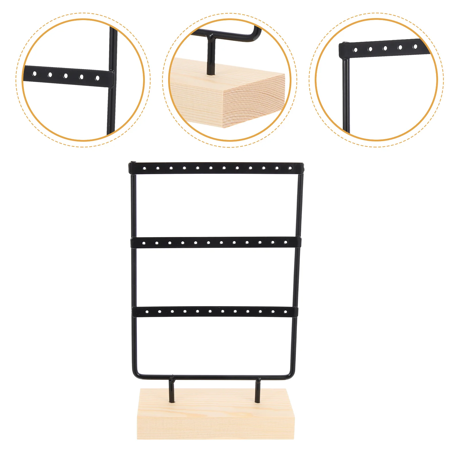 

3 Layer Stand Earring Holder Delicate Jewelry Rack ganizer ganizer Showcase Household Jewelry Stand for Shop