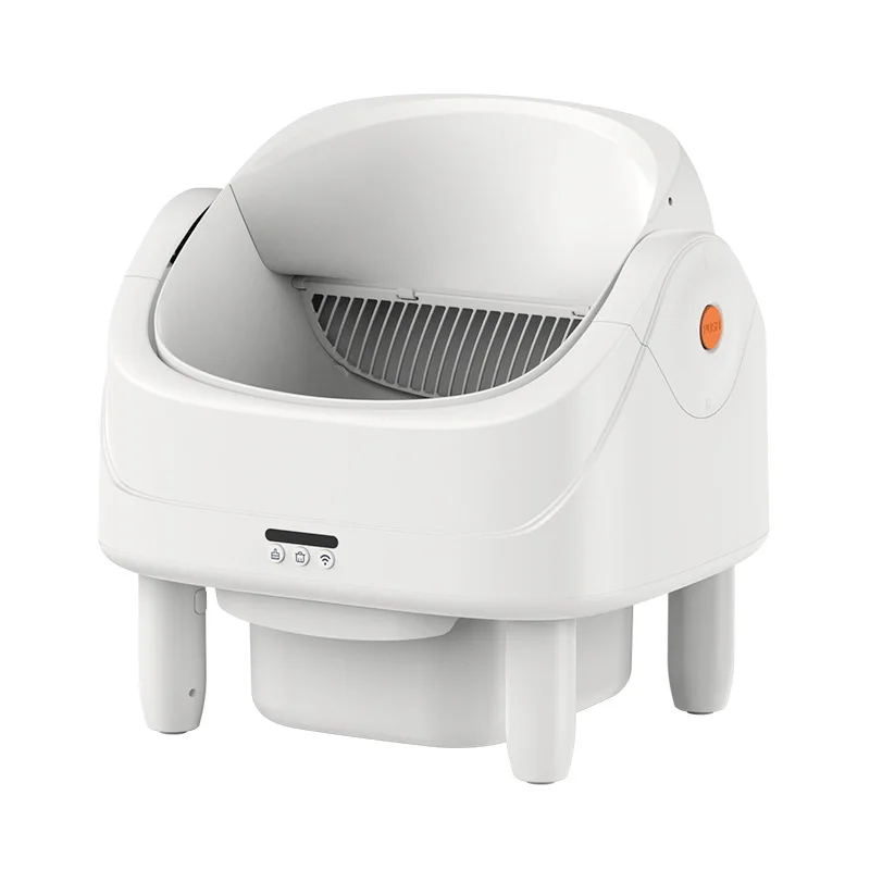 Semi-closed Automatic cat Litter Box Shoveling Electric cat Toilet Pet Smart Litter Box One-button Cleaning for Living Room