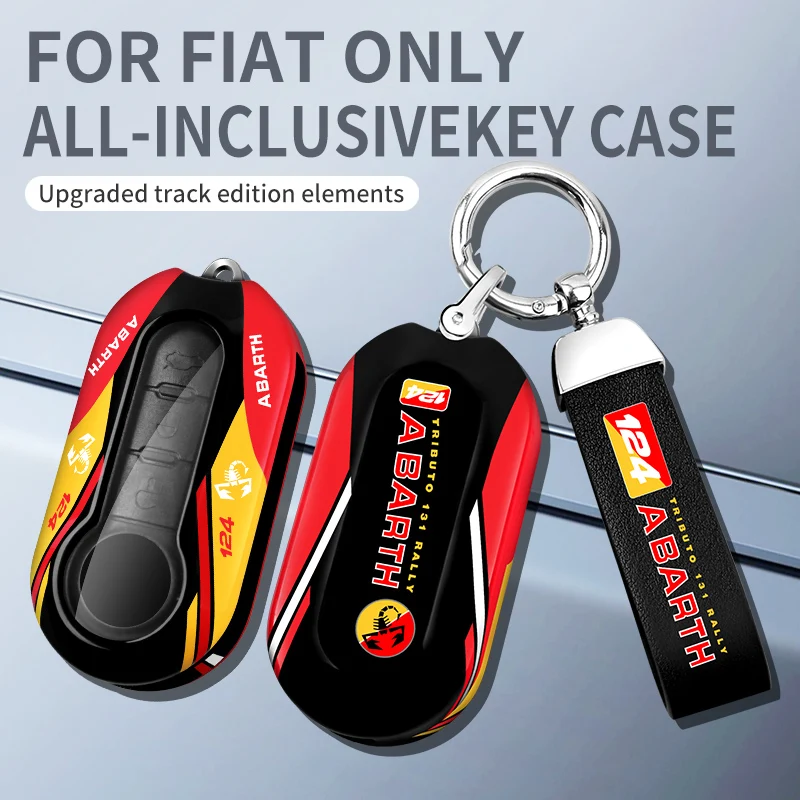 Car Key Case For Fiat Freemont with Logo 500 500l 500x Bravo Punto Panda Tipo Toro Nuovo  Keychain Accessories ﻿