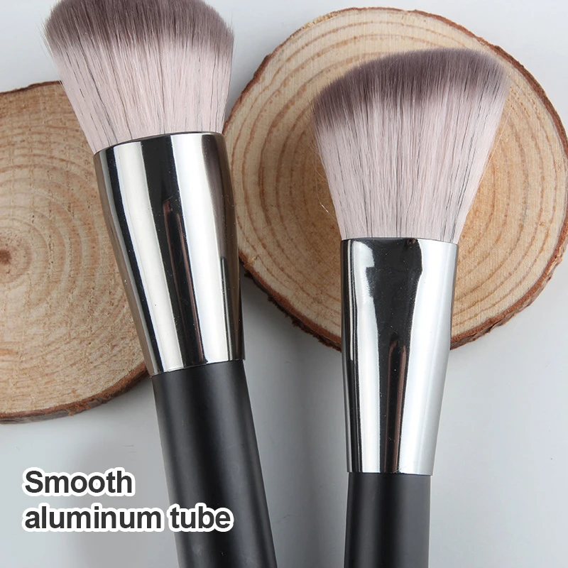 14本入りブラックメイクブラシセットプロフェッショナル木製ハンドルメイクブラシセット、超ソフト合成毛フルコスメティックツール