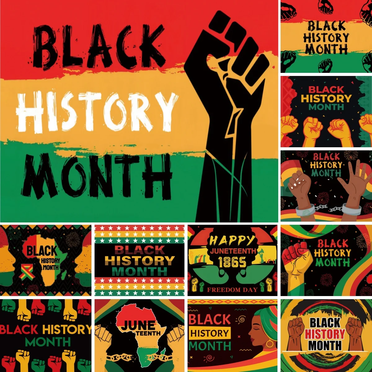 Yeele Black History Month Backdrop for African American February Festival Party Happy Juneteenth Freedom Day Photo Background