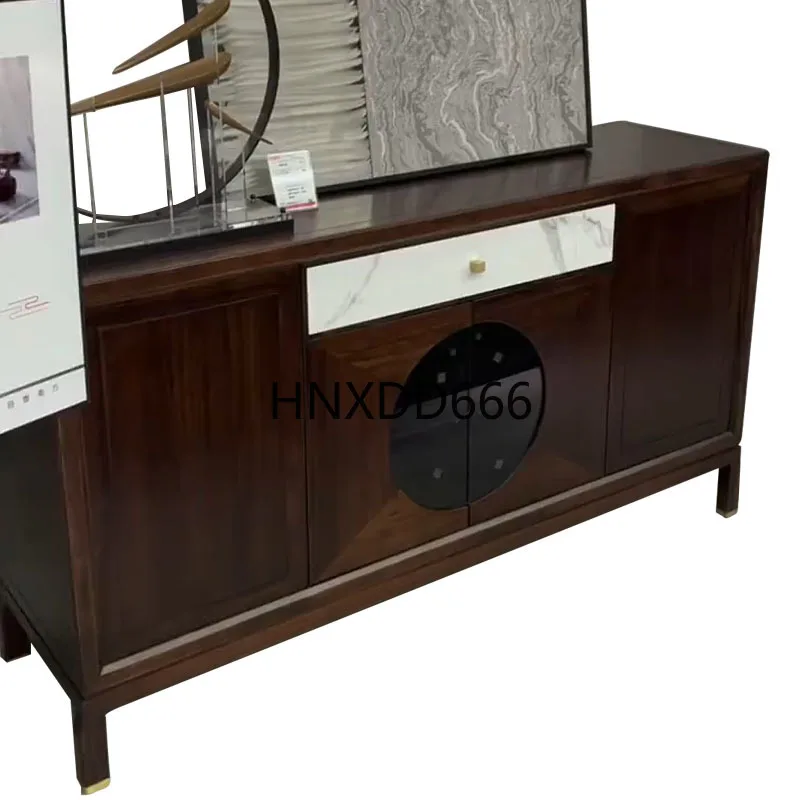 

New Chinese ebony dining side cabinet living room storage cabinet