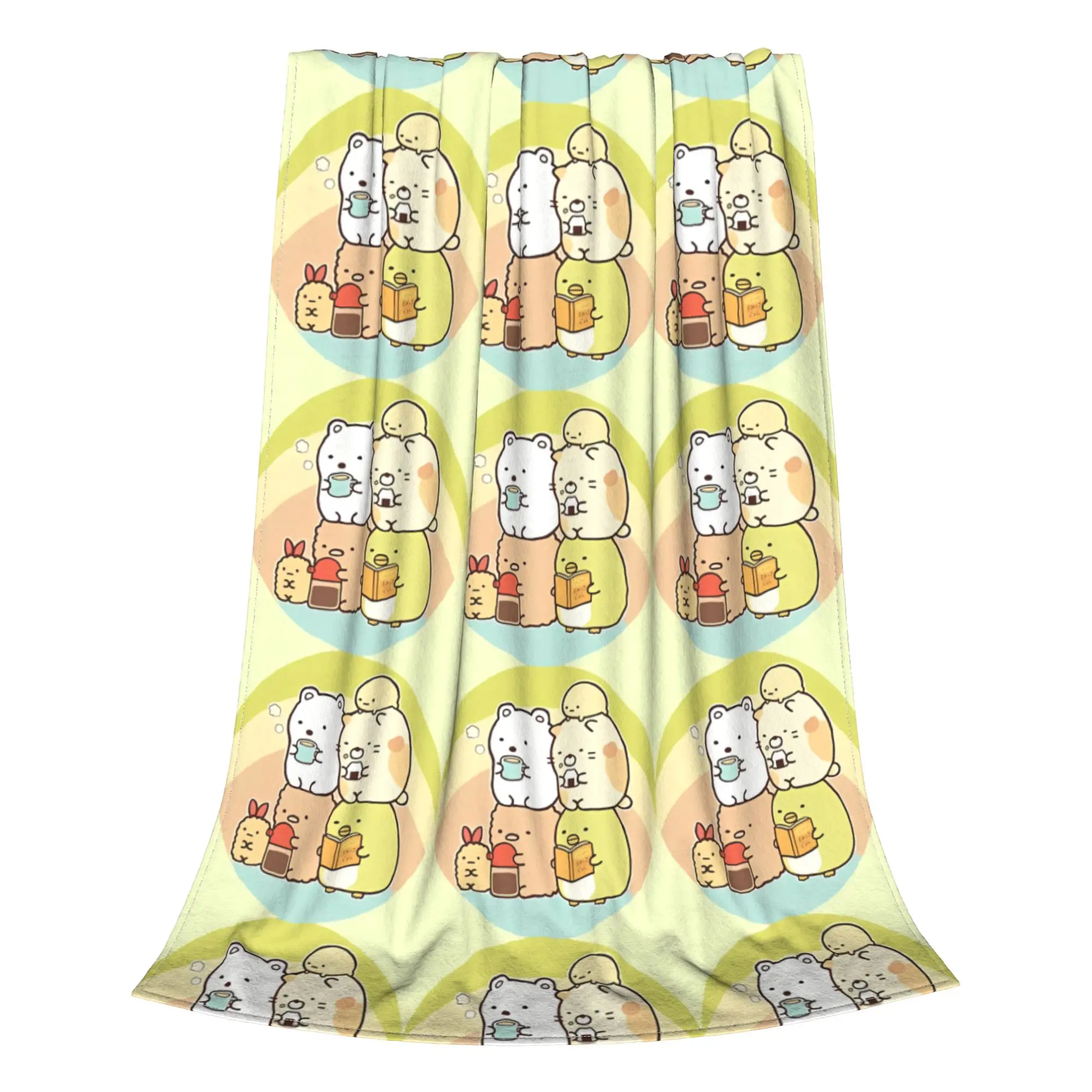 1PC Home Cutecore Kawaii Sumikko Gurashi Blanket Super Cosy Plush Home Living Room Sofa Halloween
