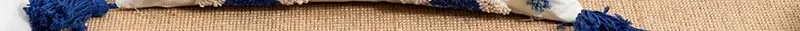 Boho Loop Tufted Kissenbezug, Baumwoll-Canvas, handgefertigter Quasten-Kissenbezug, dekorativer ethnischer bestickter Home-Decor-Kissenbezug – Detail 6