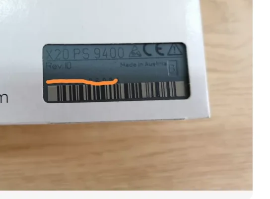

Module X20PS9400 Brand New (In Stock) — 1 Unit