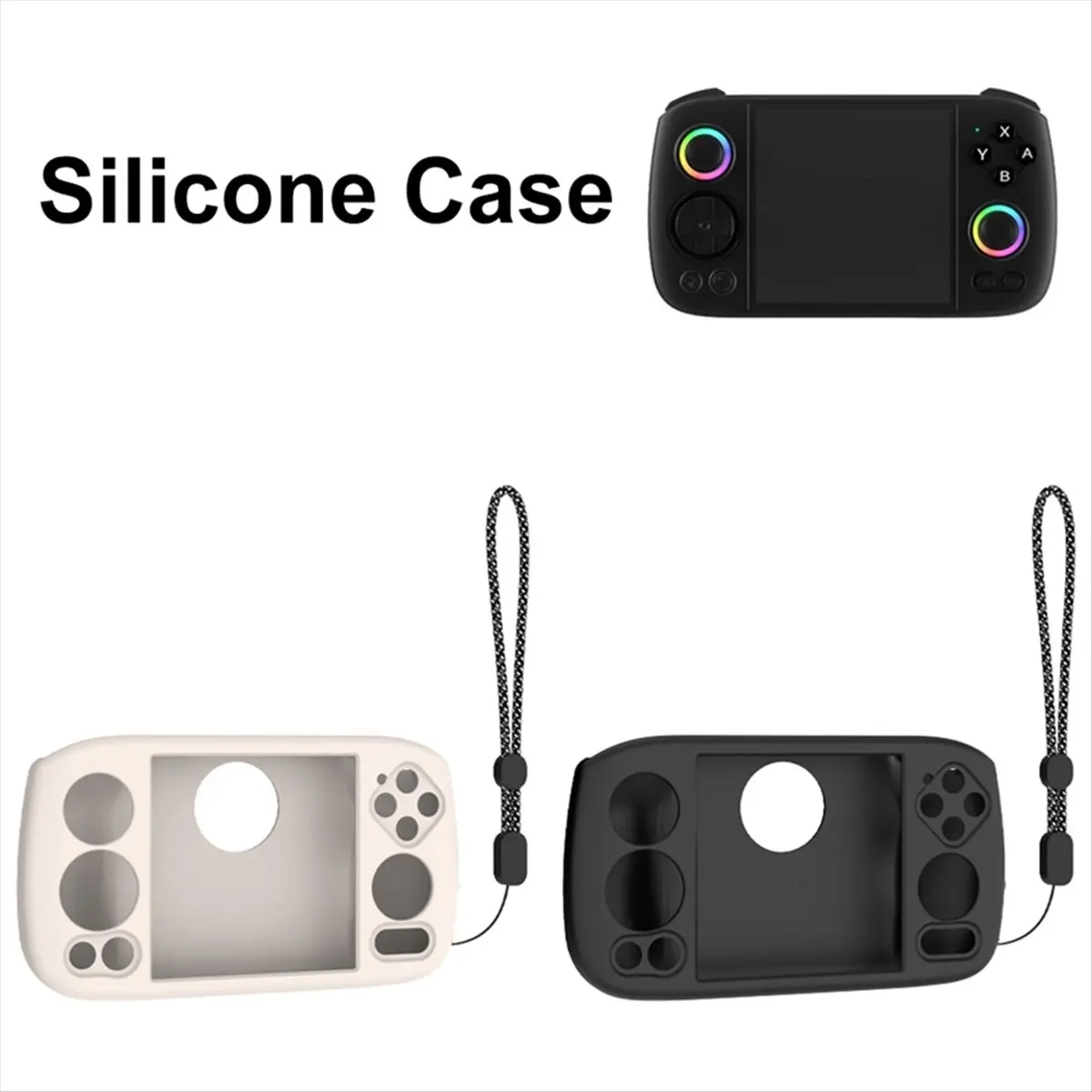 Silicone Protective Case for ANBERNIC RG Cube Shockproof Anti-Scratch Soft Skin Cover Game Console Accessories B-DT82