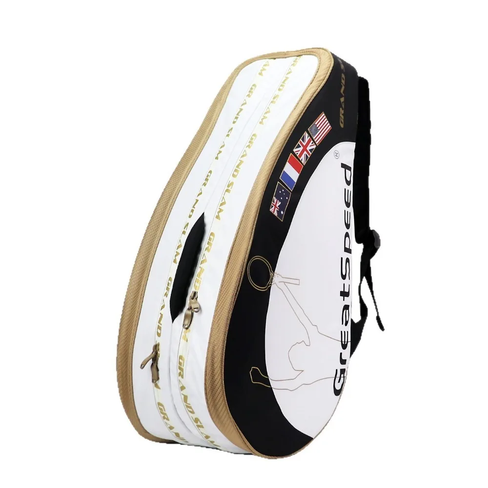 

Tennis bag Hard shell 6 pcs Large capacity messenger single shoulder independent shoe compartment Badminton bag
