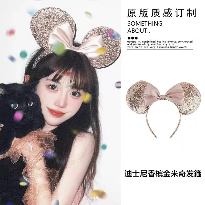 

Повязка на голову с бантом в горошек для фотосессий в парке развлечений