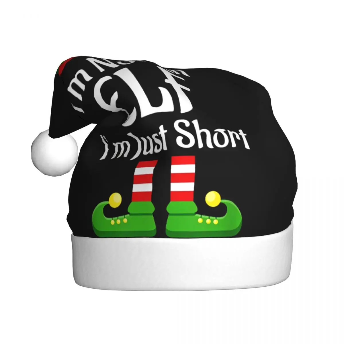 Im Not An Elf Family Christmas Winter Warm Christmas Hat for Adult Men Women Santa Hat Cap Xmas Accessories