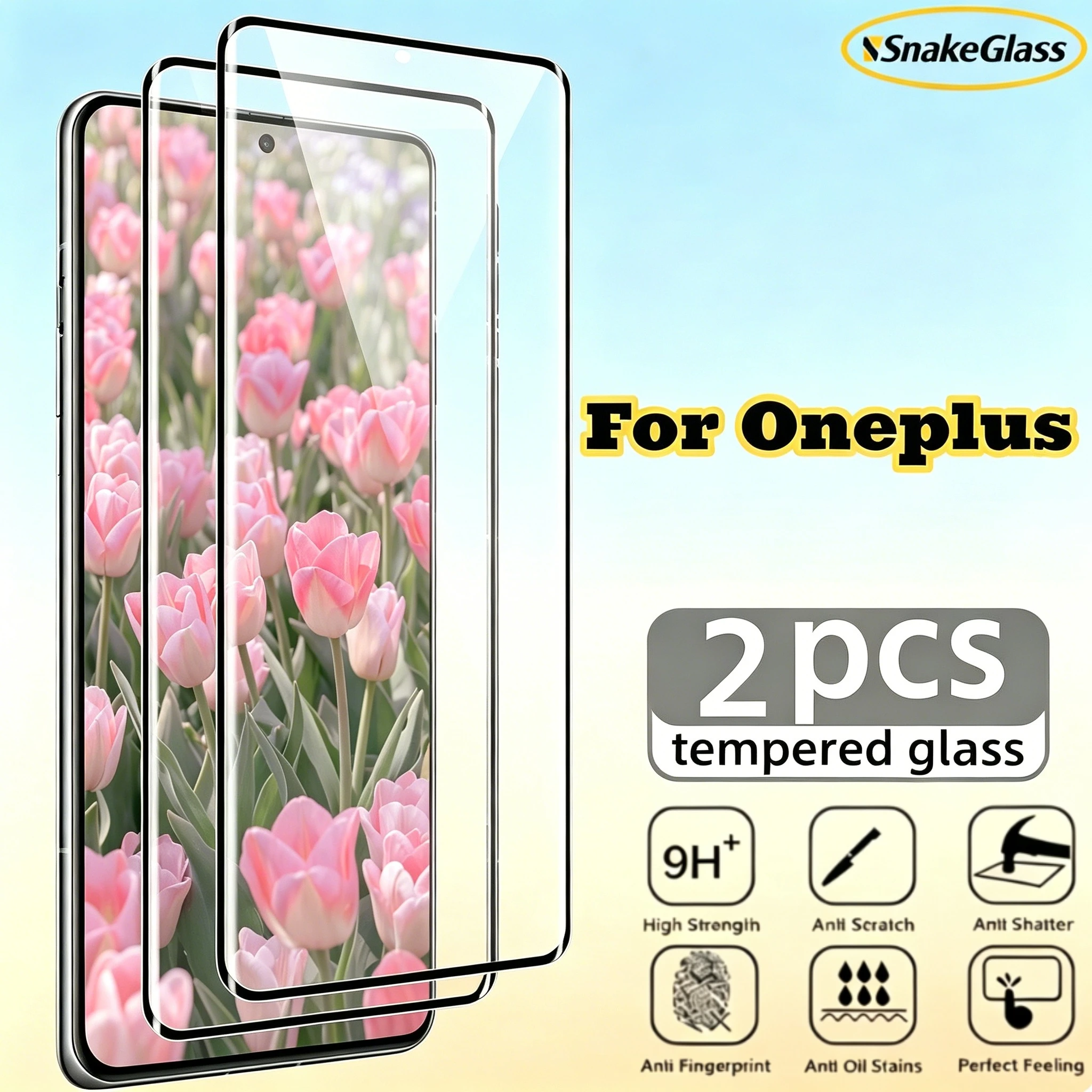 Verre trempé 3D à chaud pour protecteurs d'écran OnePlus ACE 3 2 Pro, compatibles OnePlus 13 12R 11R 10T 9 Pro 8 Pro 7T Pro, dureté 9H