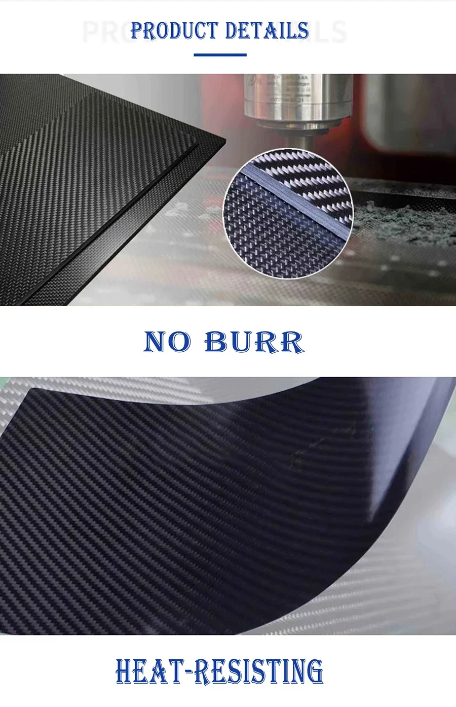 1pcs 100mmx200mm 3K High Hardness Carbon Fiber Sheets 100% Pure Carbon Panel Board 0.5mm-5mm Thickness Carbon Fiber Model Materi